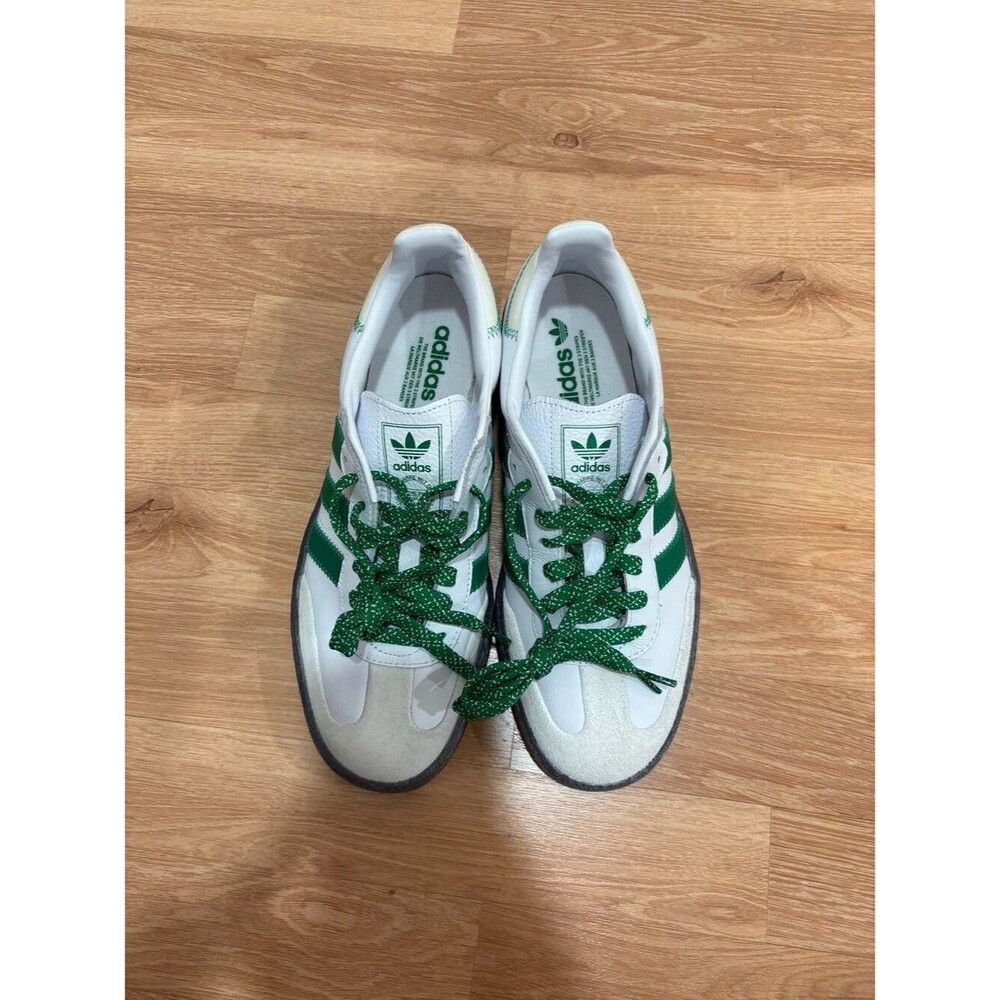 adidas Sambae Women's Shoes Cloud White Green IE9105 - Picture 5 of 6